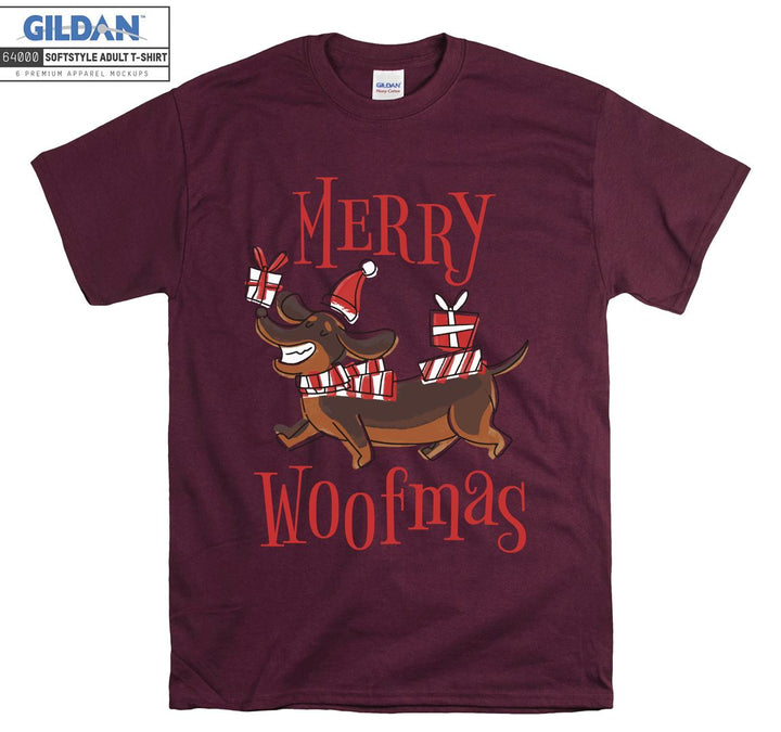 merry woofmas christmas figure T-shirt