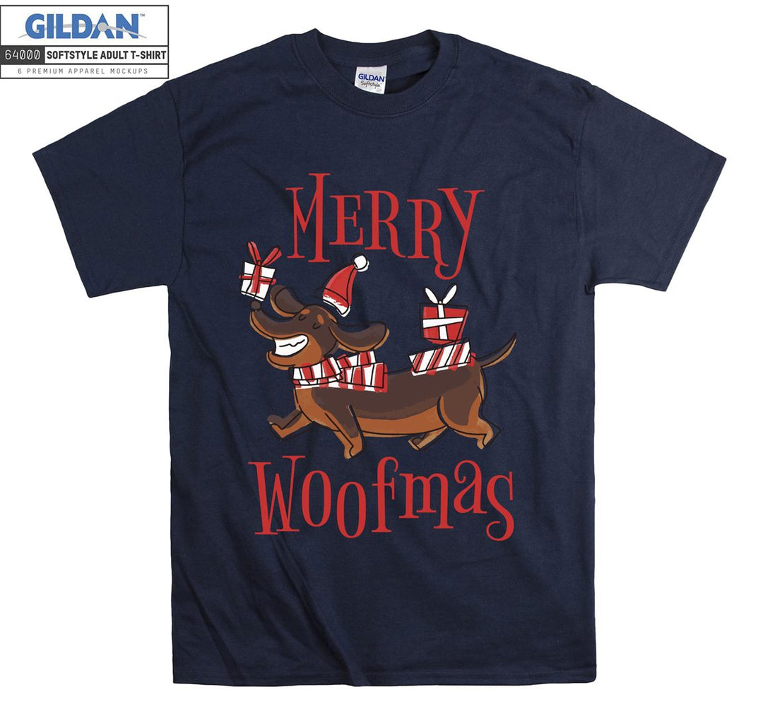 merry woofmas christmas figure T-shirt