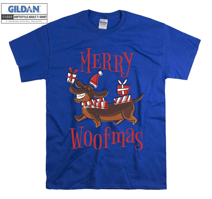 merry woofmas christmas figure T-shirt