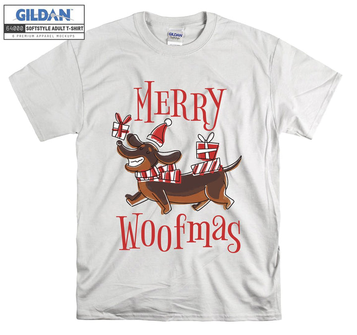 merry woofmas christmas figure T-shirt