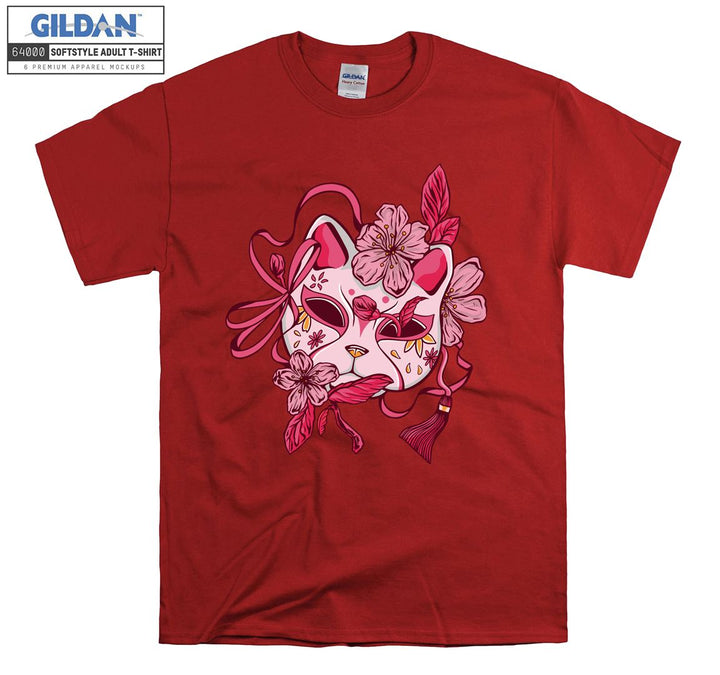 Cute Beautiful Pink Cat Figure T-shirt