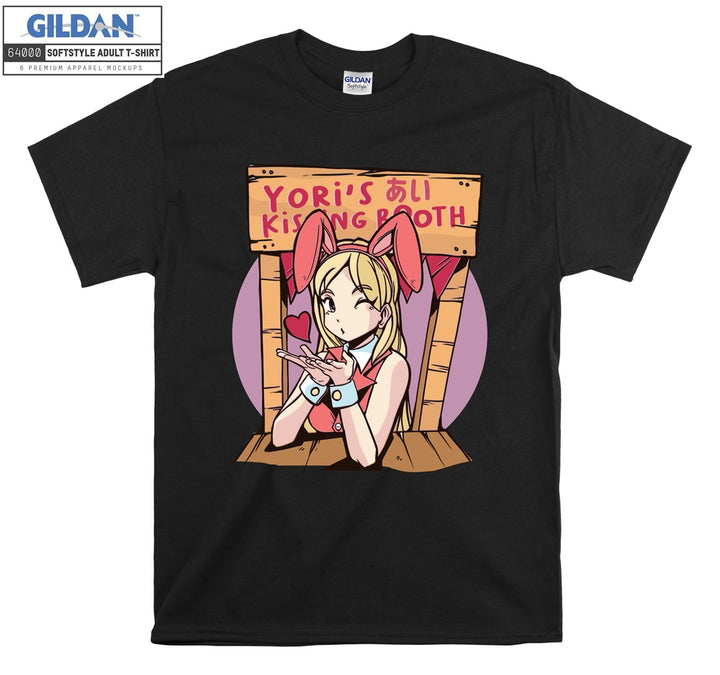 Anime Girl kissing booth T-shirt