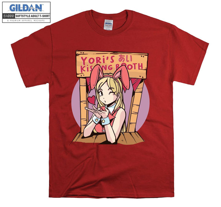 Anime Girl kissing booth T-shirt