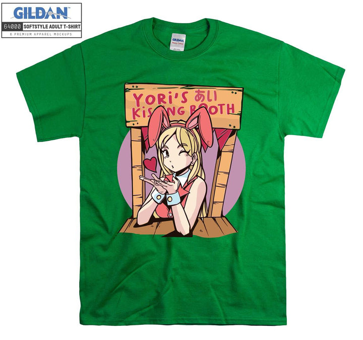 Anime Girl kissing booth T-shirt