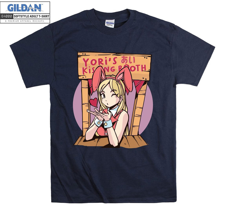 Anime Girl kissing booth T-shirt