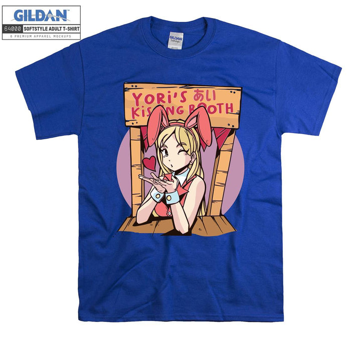 Anime Girl kissing booth T-shirt