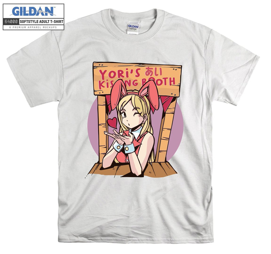 Anime Girl kissing booth T-shirt