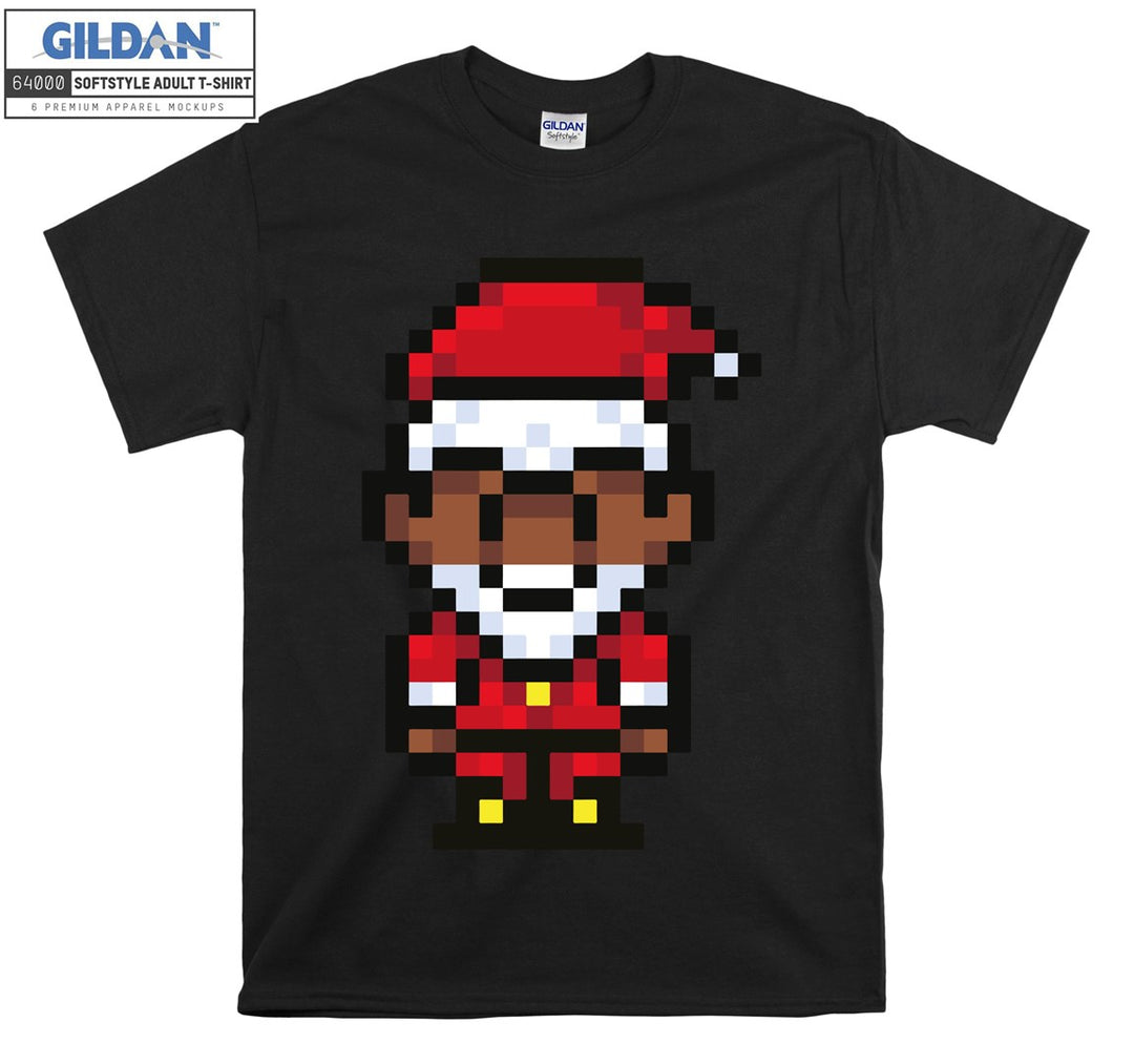 Pixel noel character figure T-shirt