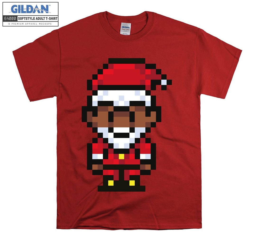 Pixel noel character figure T-shirt