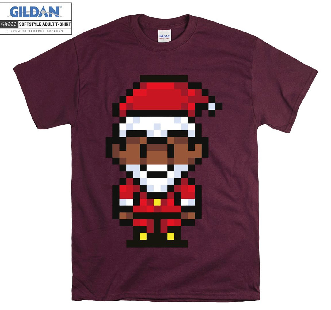 Pixel noel character figure T-shirt