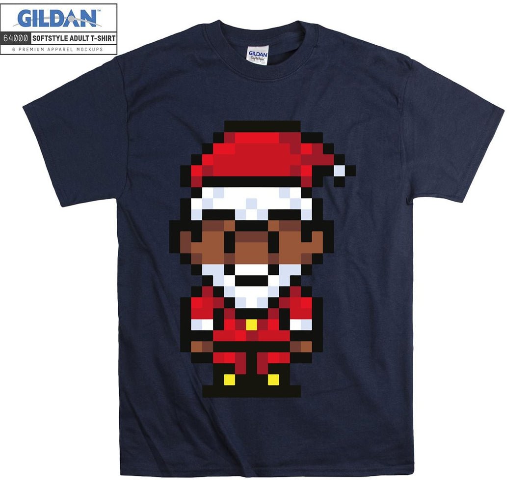 Pixel noel character figure T-shirt