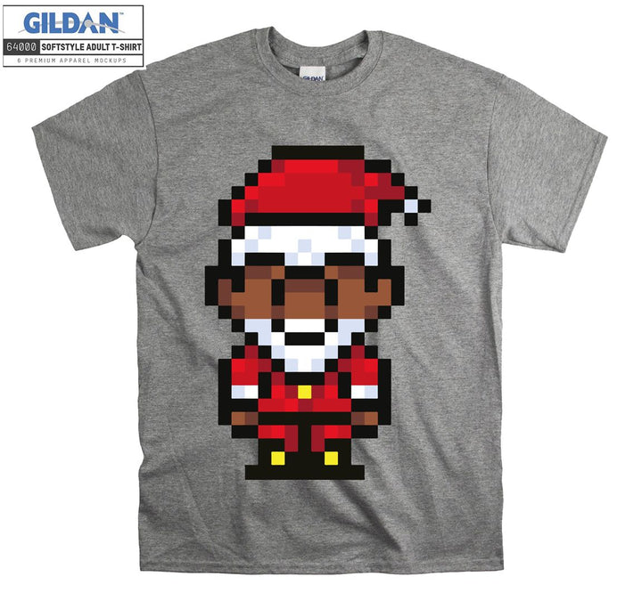 Pixel noel character figure T-shirt