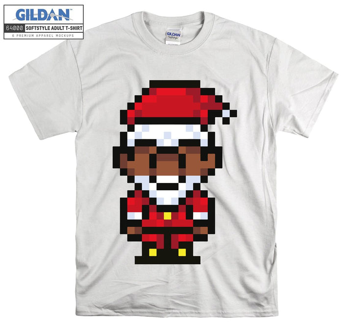 Pixel noel character figure T-shirt