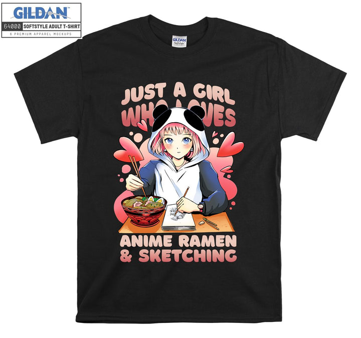 Anime Girl anime ramen  T-shirt