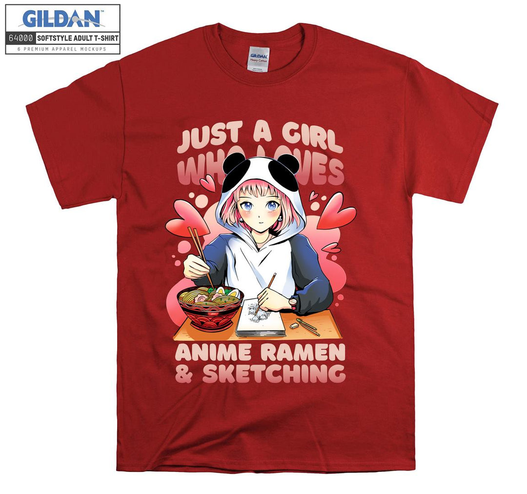 Anime Girl anime ramen  T-shirt