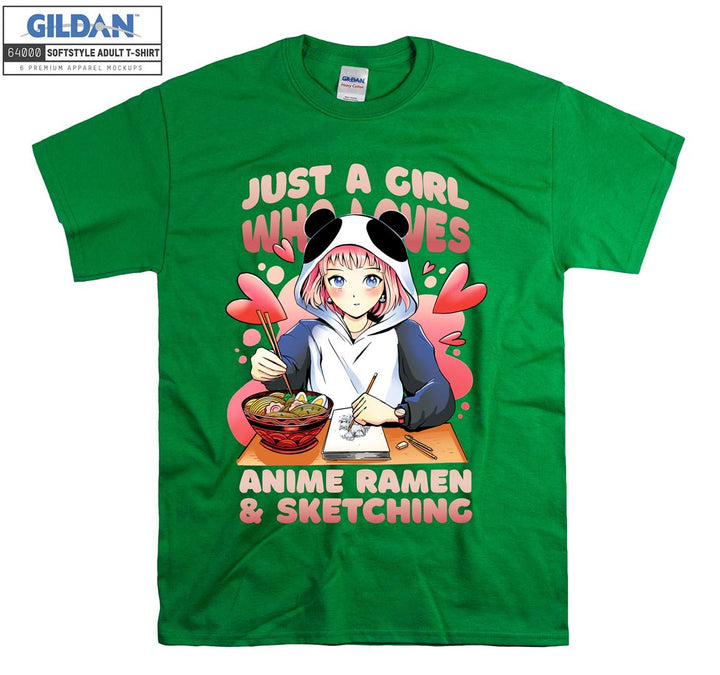 Anime Girl anime ramen  T-shirt