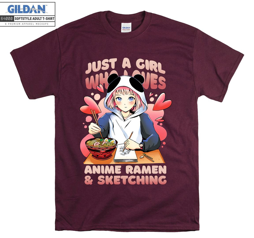 Anime Girl anime ramen  T-shirt