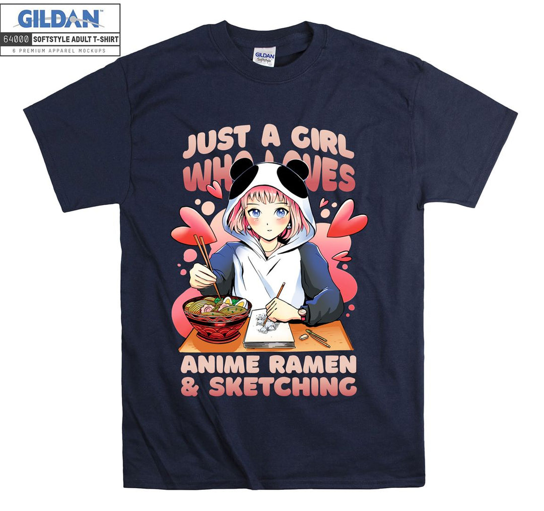 Anime Girl anime ramen  T-shirt