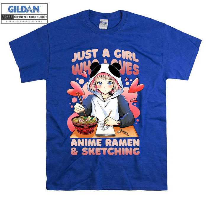 Anime Girl anime ramen  T-shirt