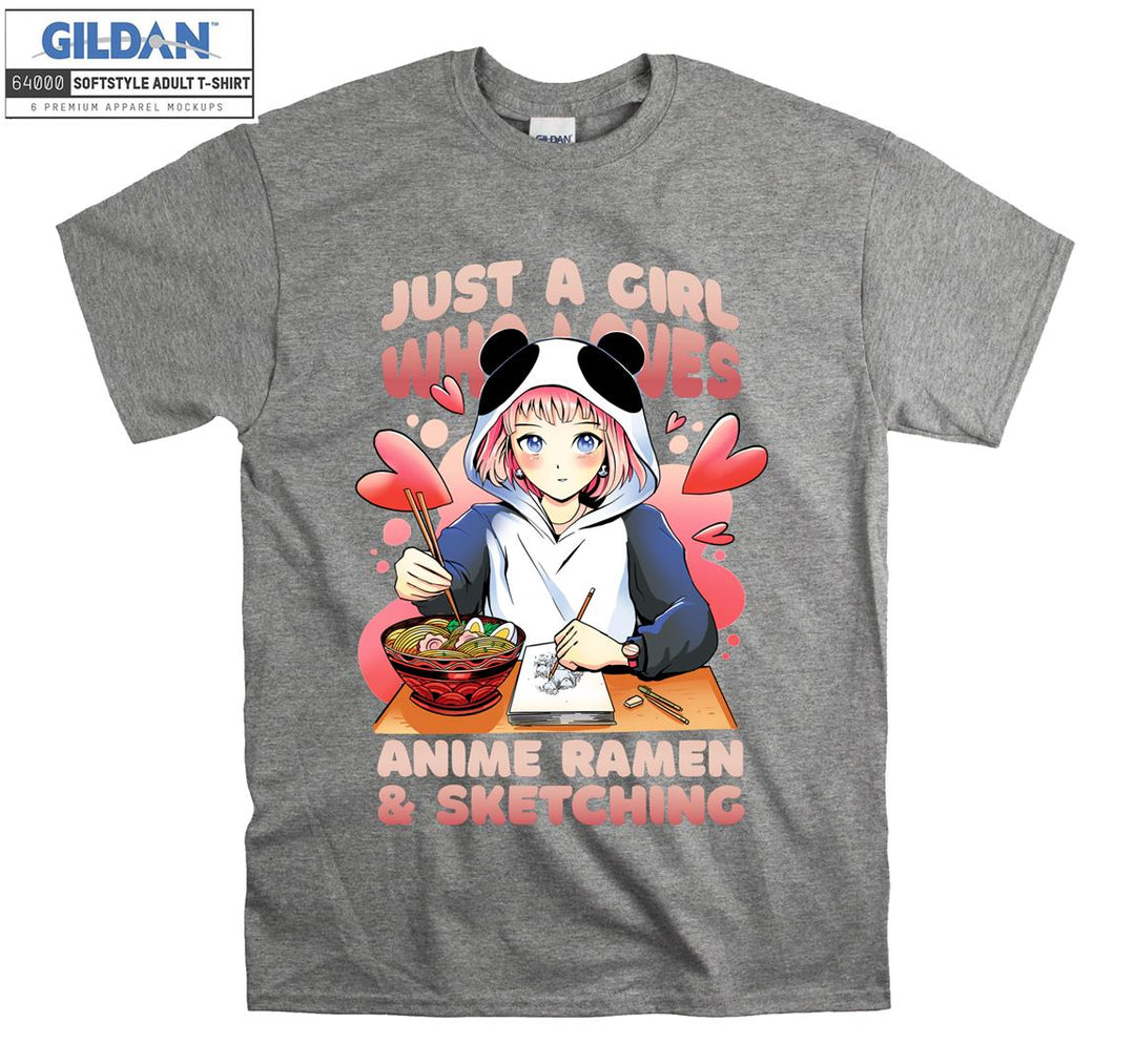 Anime Girl anime ramen  T-shirt