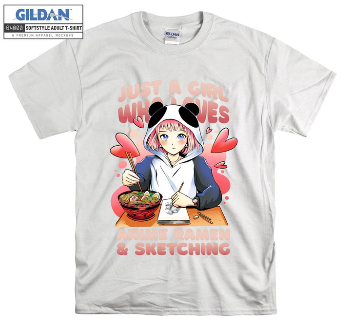 Anime Girl anime ramen  T-shirt