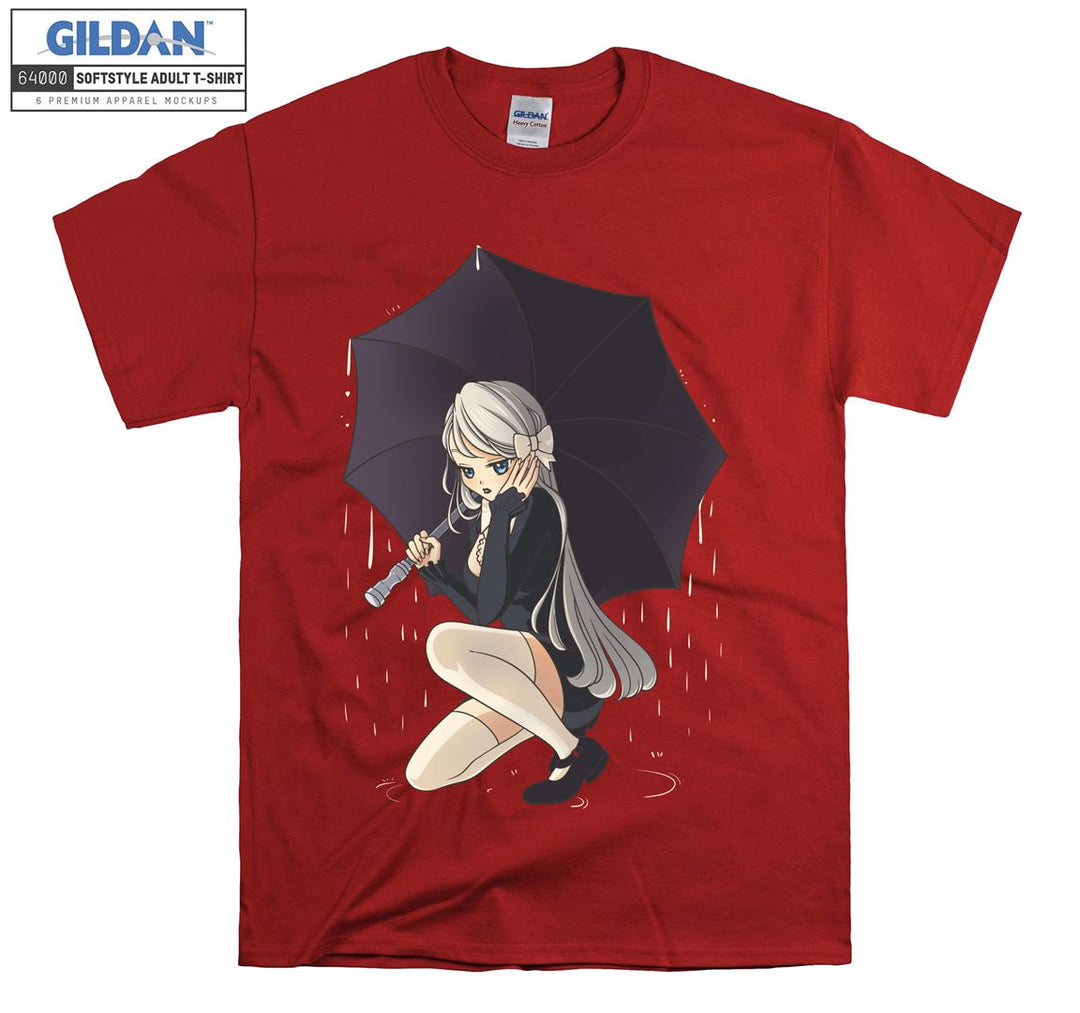 Anime Girl with umbrella T-shirt