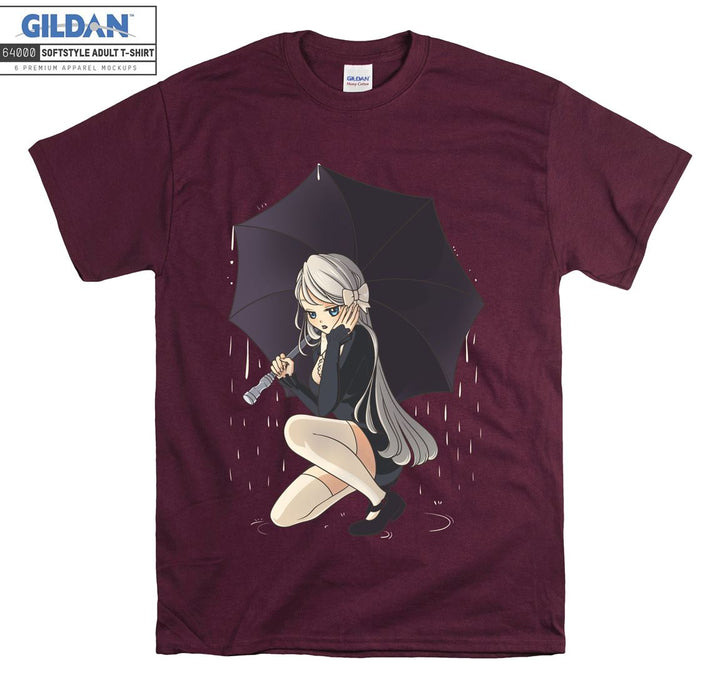 Anime Girl with umbrella T-shirt