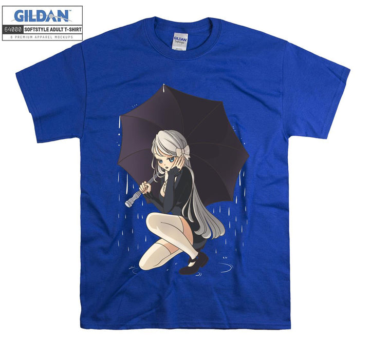 Anime Girl with umbrella T-shirt