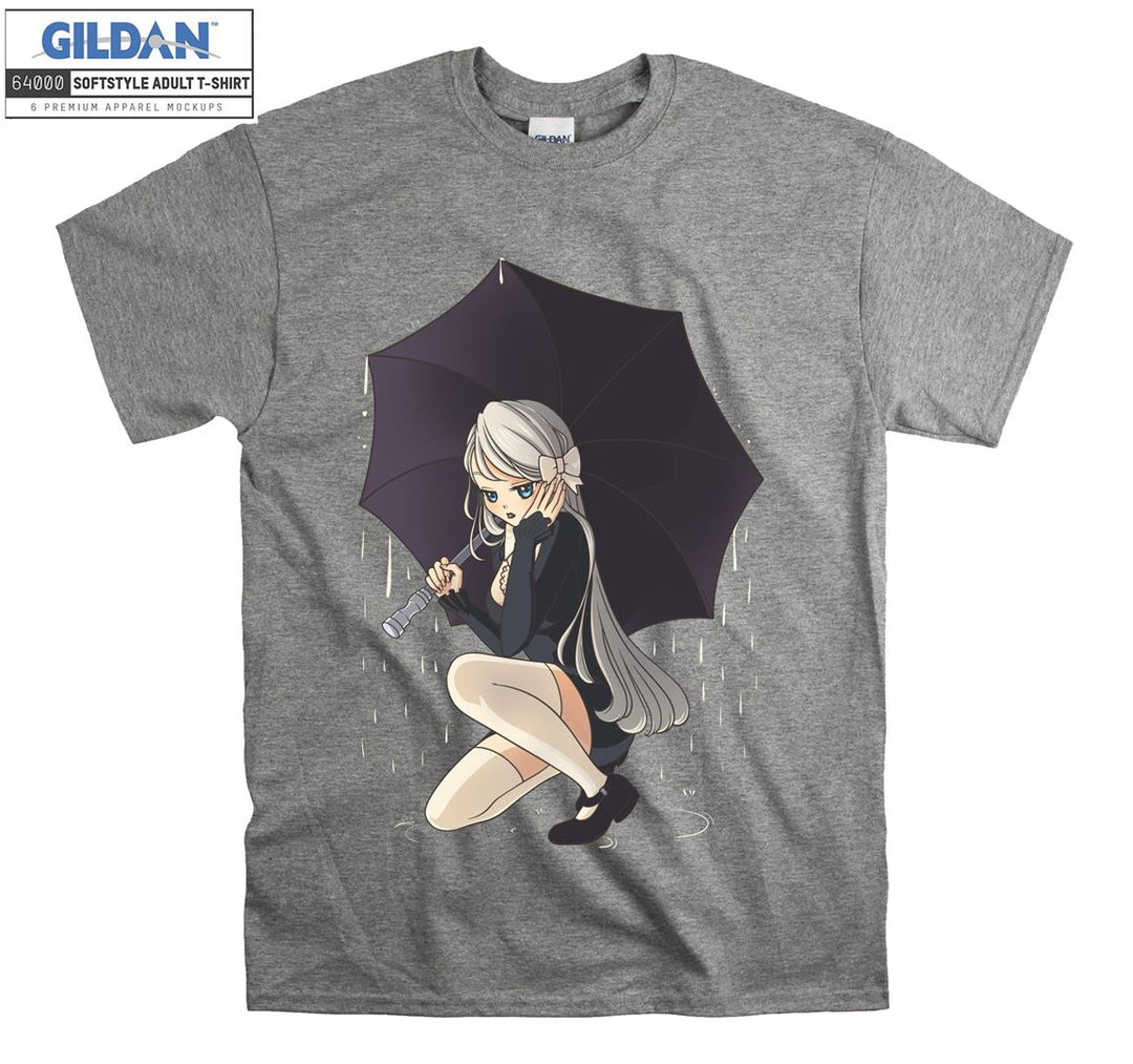Anime Girl with umbrella T-shirt