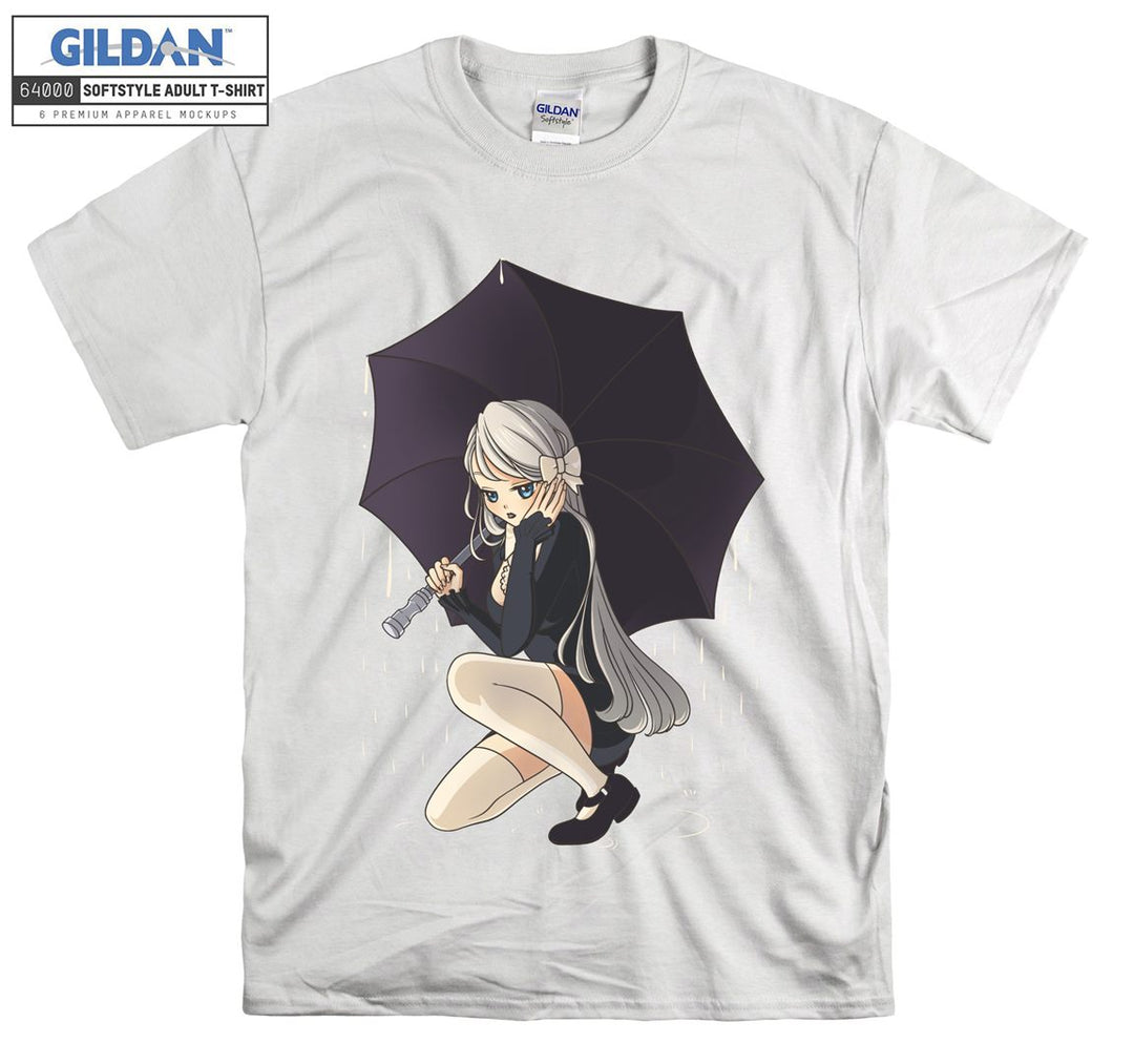 Anime Girl with umbrella T-shirt