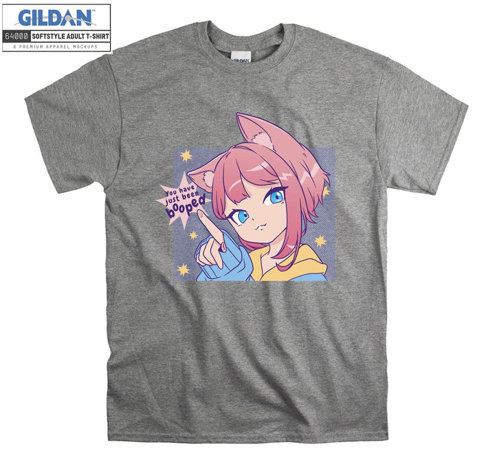 Anime Girl you have just been booped T-shirt
