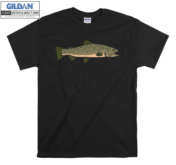 Cute small fish figure T-shirt