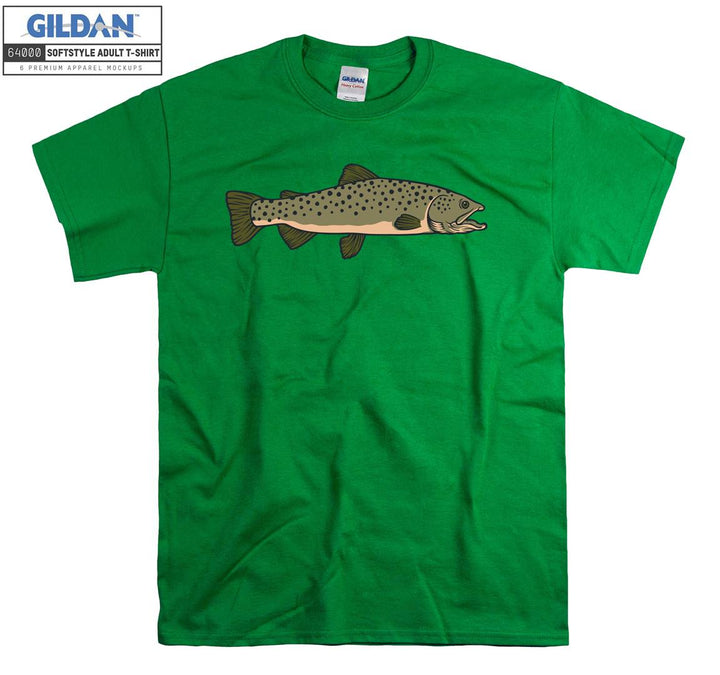 Cute small fish figure T-shirt