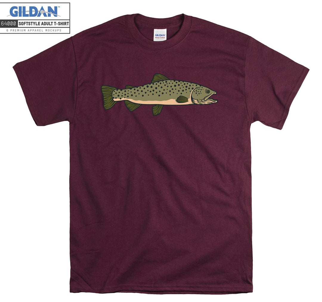 Cute small fish figure T-shirt