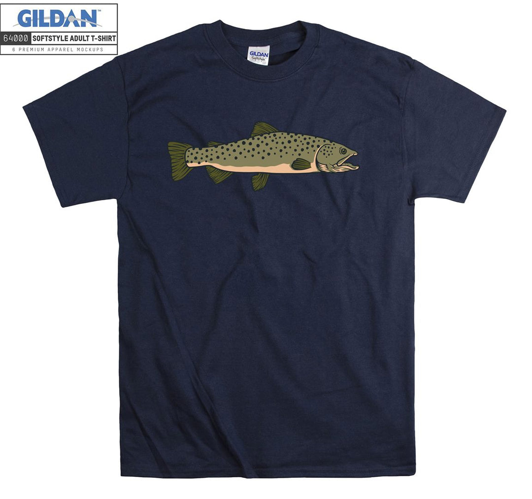 Cute small fish figure T-shirt