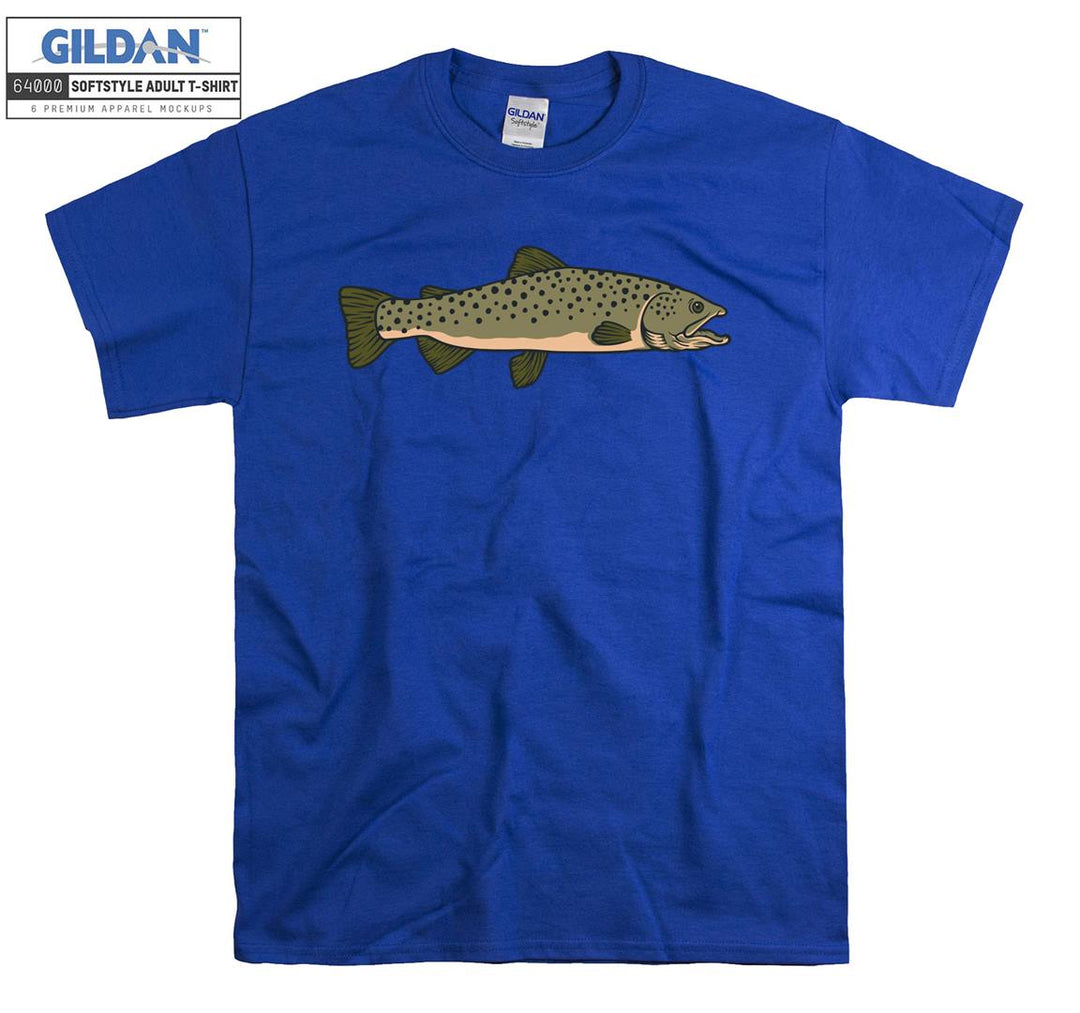 Cute small fish figure T-shirt