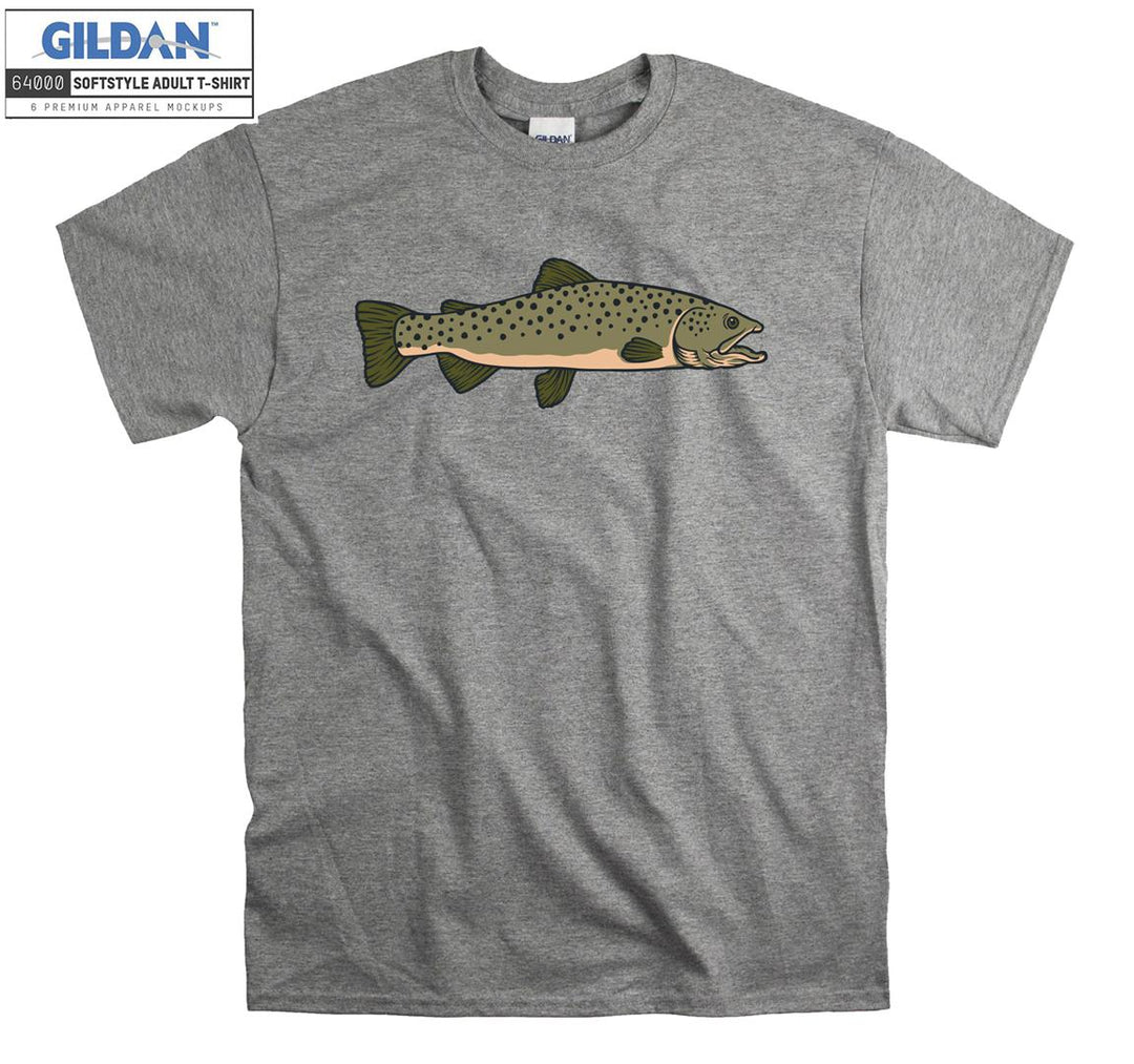 Cute small fish figure T-shirt