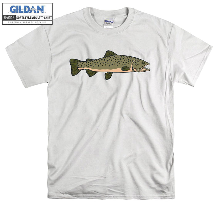 Cute small fish figure T-shirt