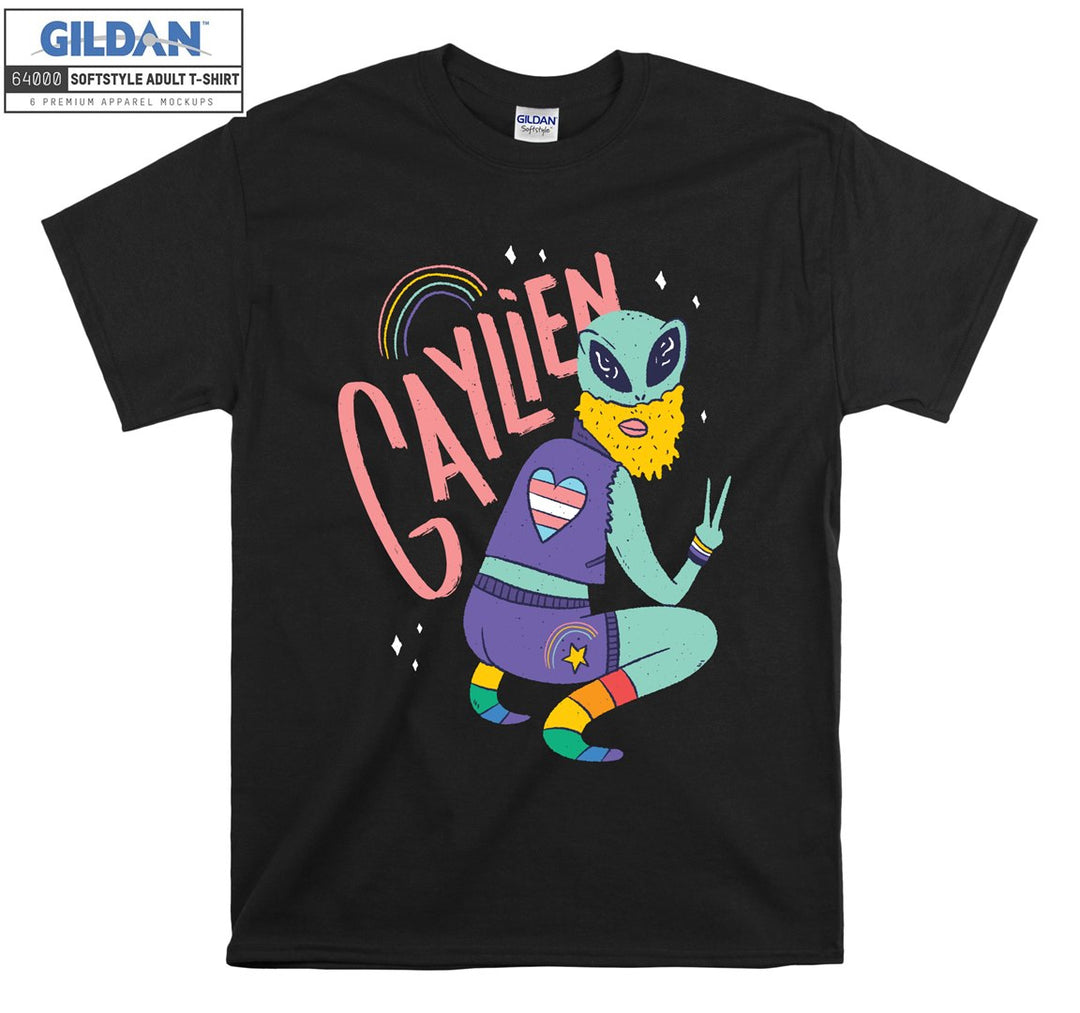 Lgbt allien gaylien figure T-shirt