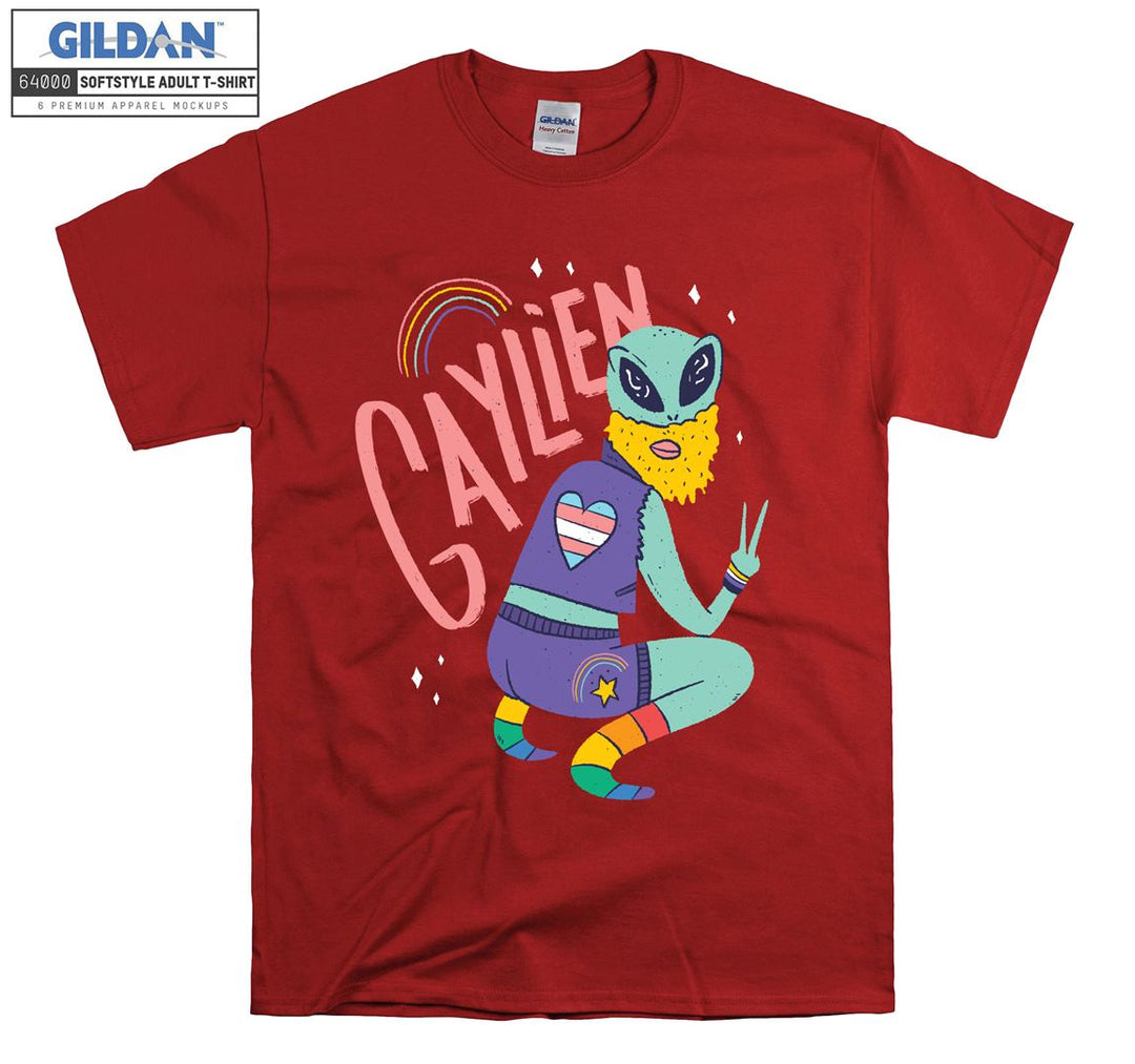 Lgbt allien gaylien figure T-shirt