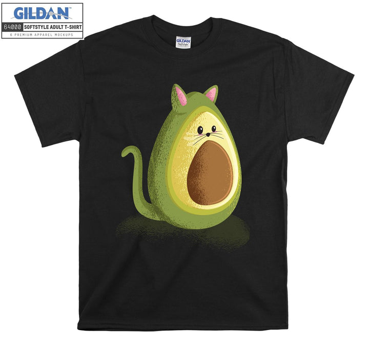 Cartoon Fruit Cat Figure T-shirt