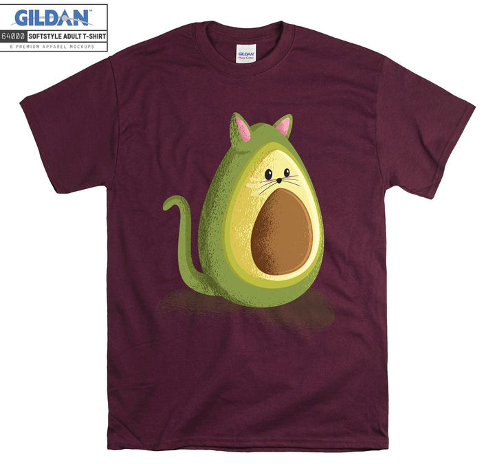 Cartoon Fruit Cat Figure T-shirt