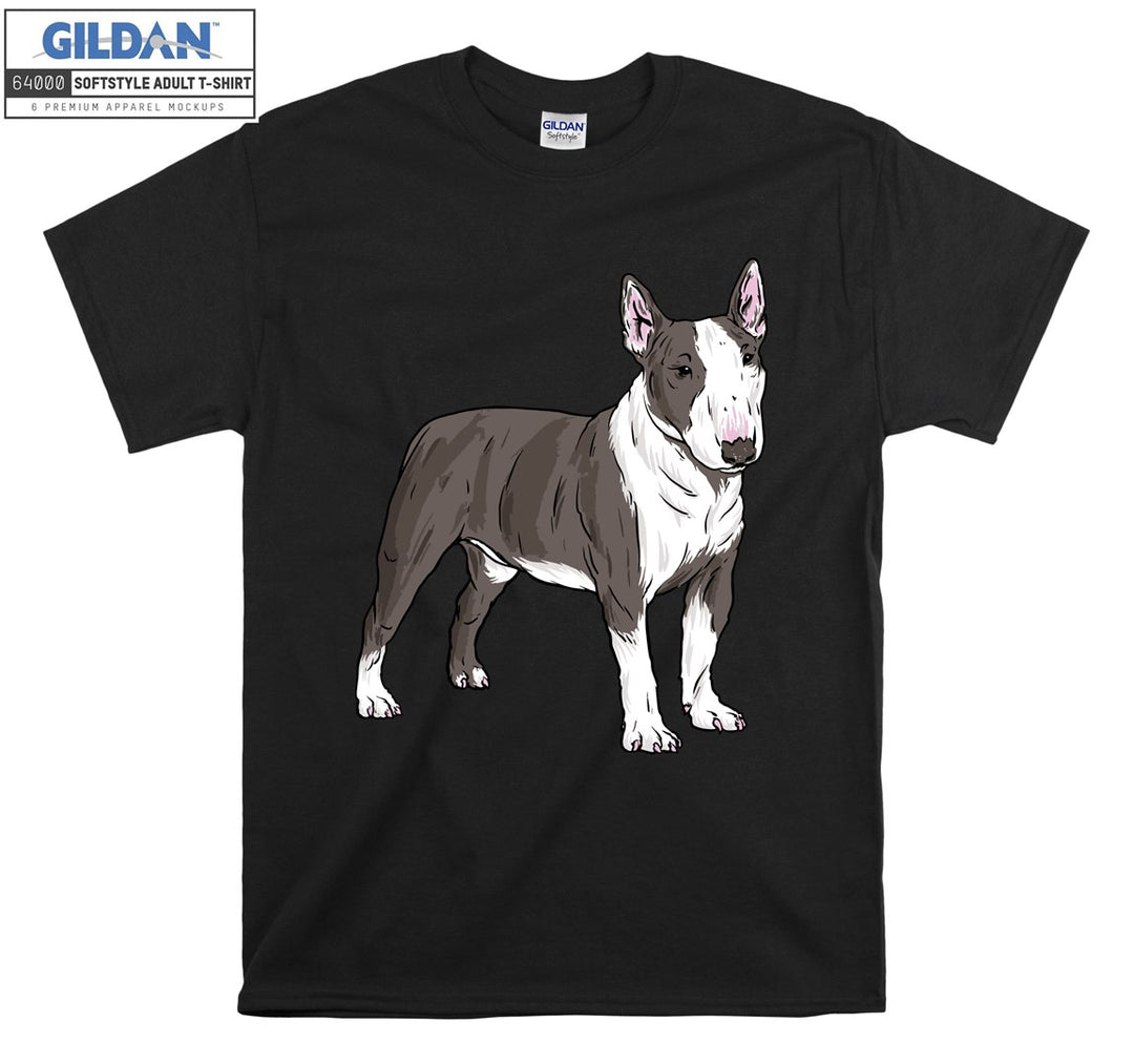 Bull Terrier Dog Figure T-shirt