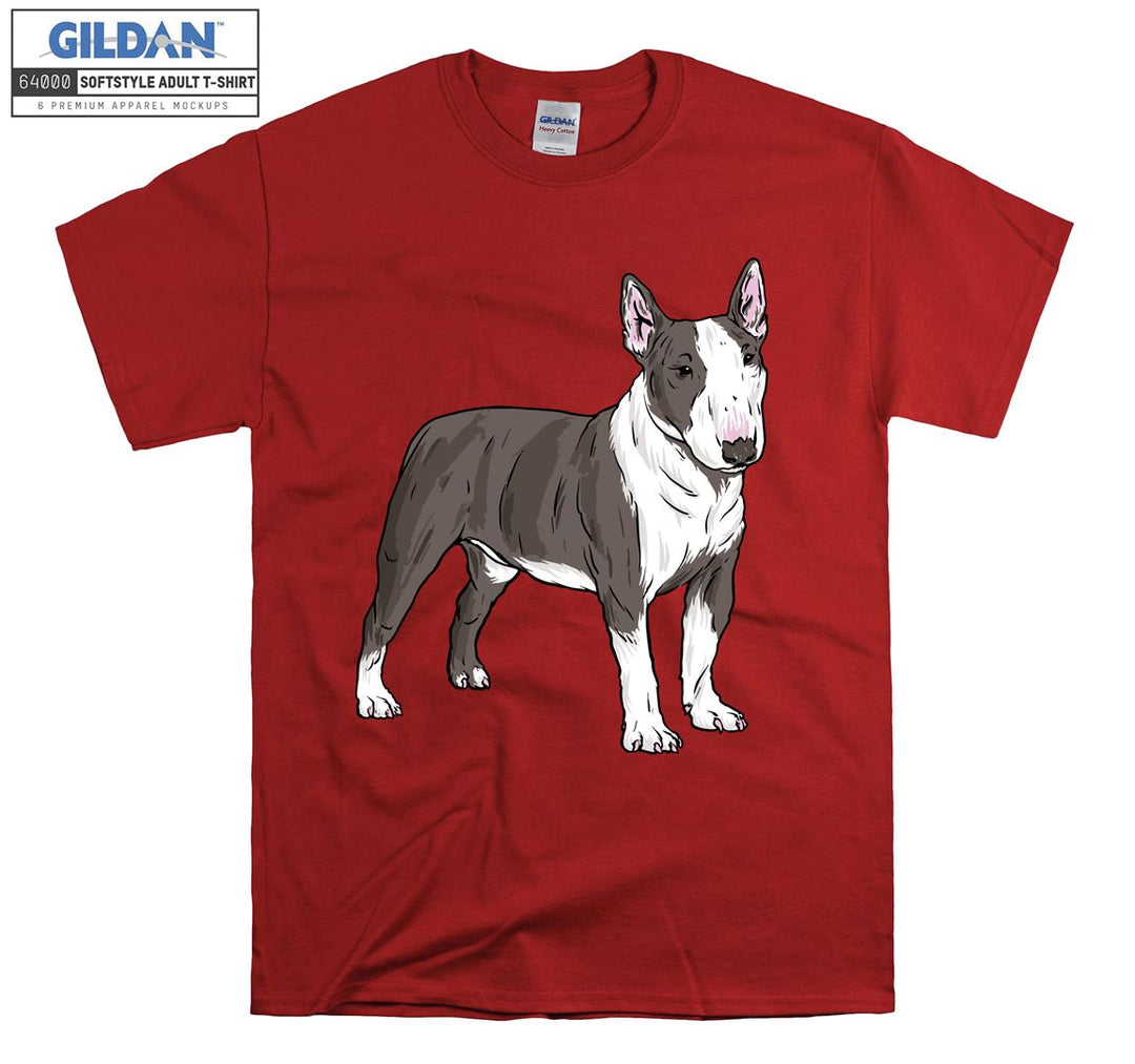 Bull Terrier Dog Figure T-shirt