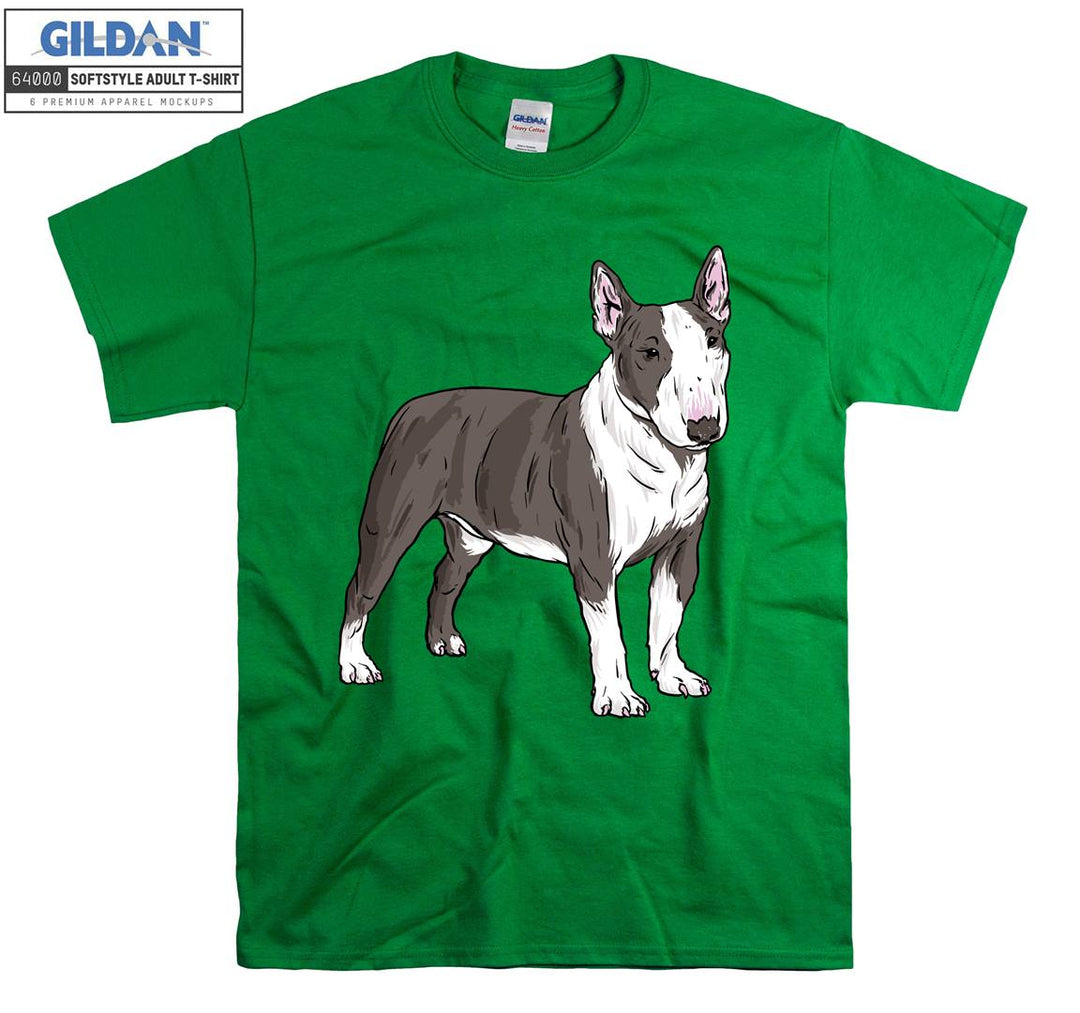 Bull Terrier Dog Figure T-shirt