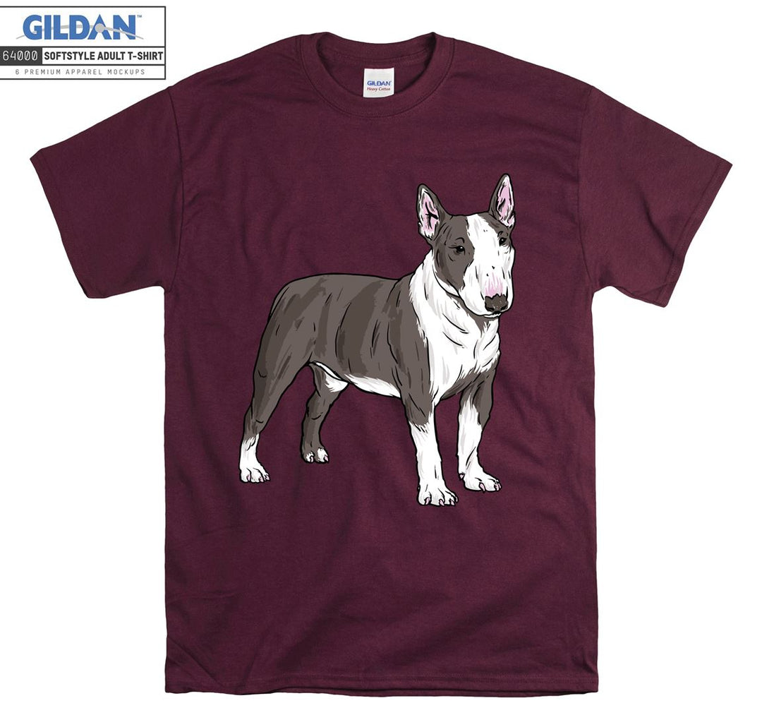 Bull Terrier Dog Figure T-shirt