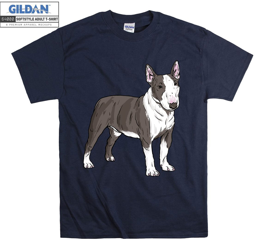 Bull Terrier Dog Figure T-shirt