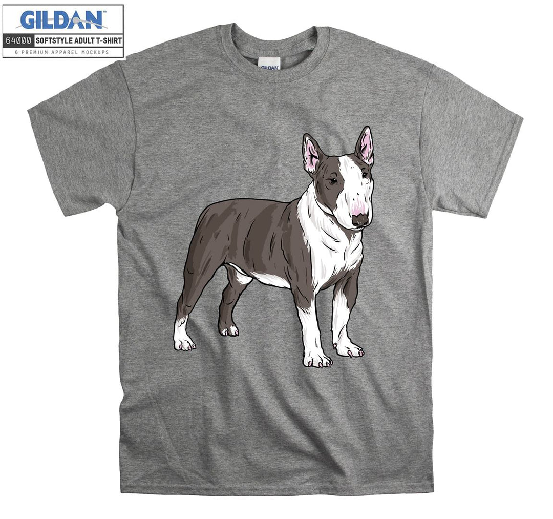 Bull Terrier Dog Figure T-shirt