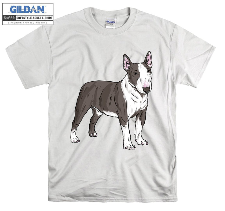 Bull Terrier Dog Figure T-shirt