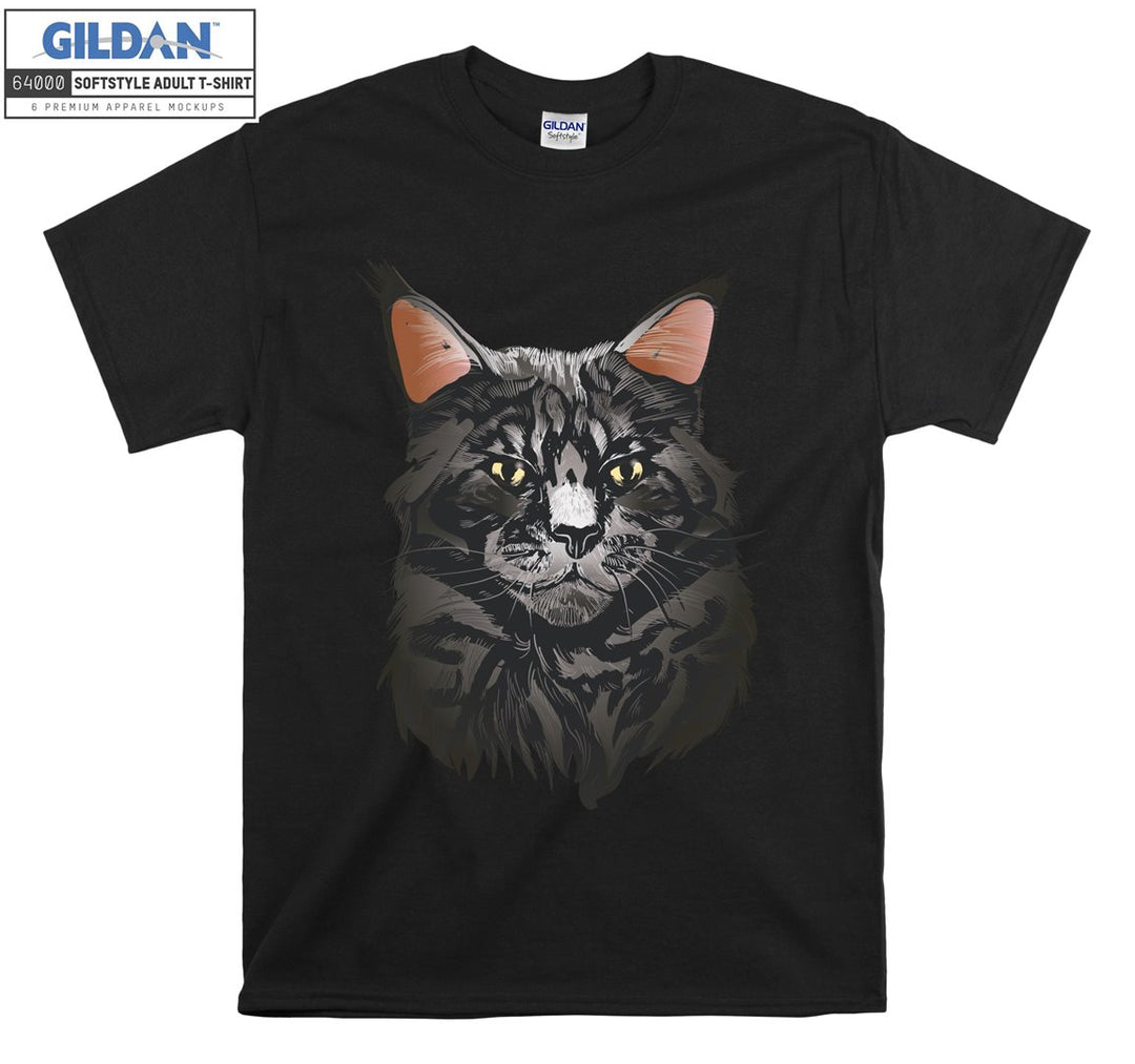 Grumpy Sketch Cat T-shirt